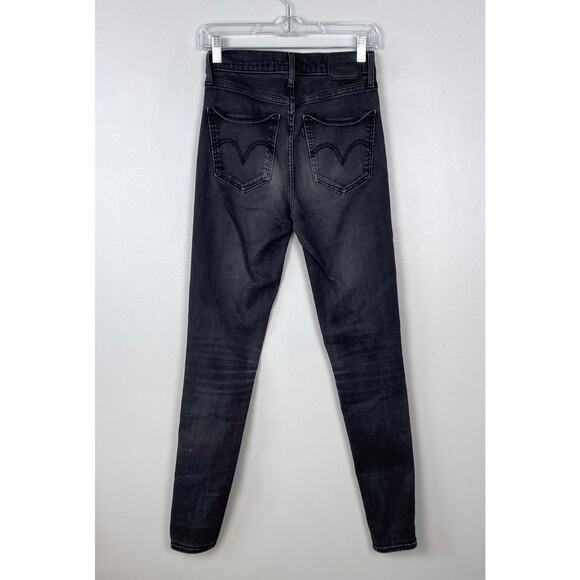 Levi's Mile High Super Skinny Black Skinny Jeans High Rise Closet Basic Size 28 - Picture 7 of 11